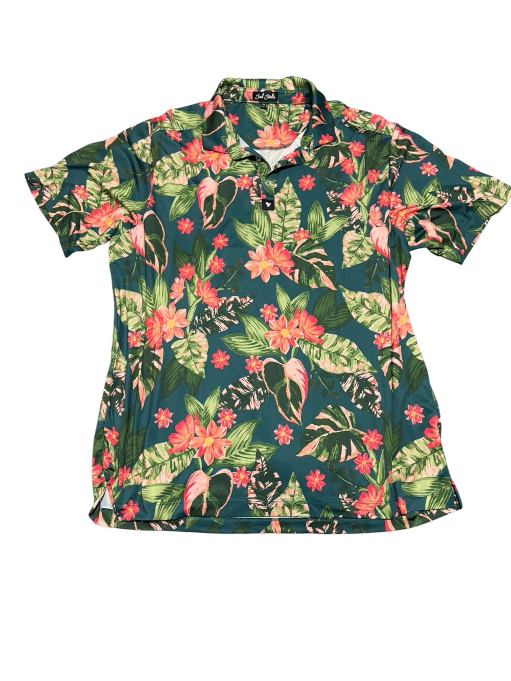 Bad Birdie Men’s Bad Botanist Golf Polo Shirt Floral Hawaiian Size 2XL